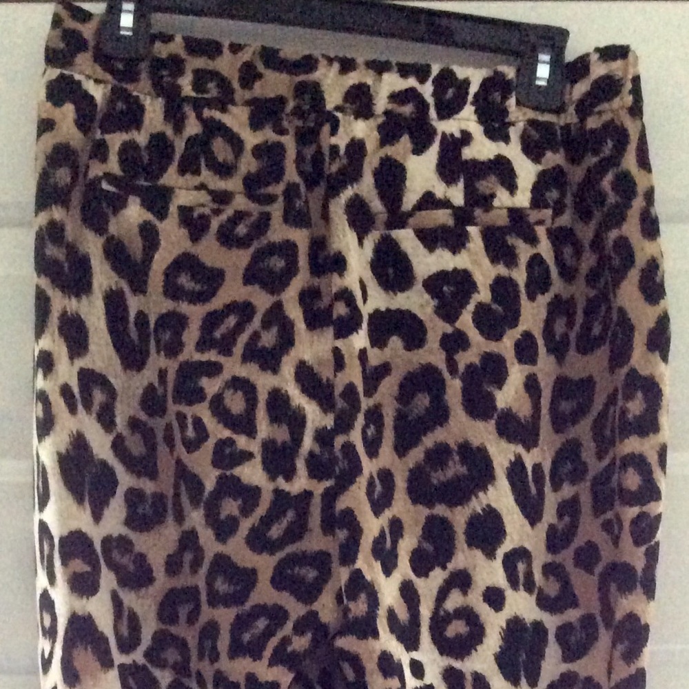 BANANA REPUBLIC Hayden Fit Leopard Ankle Pant S - Picture 8 of 8